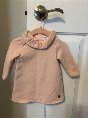 Carrement Beau pink long sleeve dress - size 6 months